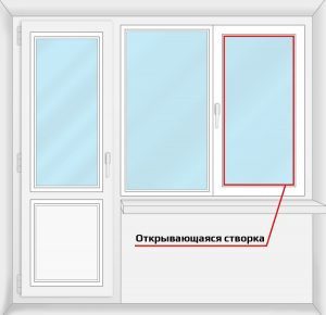 Балконный блок Steko дверь 700*2100/ 1400*1400 окно