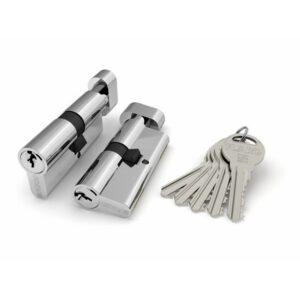 Цилиндровый механизм 100 DM/RC 68 mm (26+10+32) CP хром