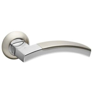 Дверная ручка ACCORD RM SN/CP-3 мат.никель/хром