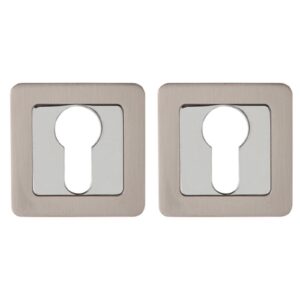 Накладка под цилиндр ET QR SN/CP-3 матовый никель/хром