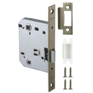 Защёлка врезная (пластик) LH 721-50 GR Графит 70 мм Box /прям/