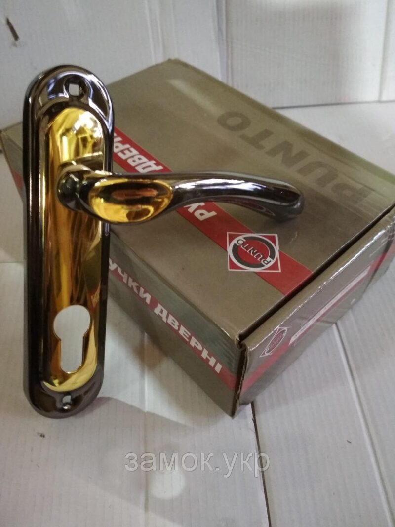 Ручка дверная KUMRU STL Yale 85 mm FUME (GP/BN) — изображение 3