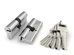 Цилиндровый механизм R600/70 mm (30+10+30) CP хром 5 кл.