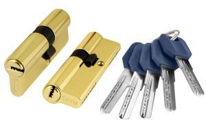 Цилиндровый механизм Z400/70 mm (30+10+30) PB латунь 5 кл.