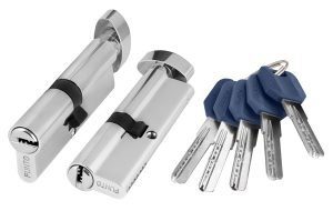 Цилиндровый механизм с вертушкой Z402/70 mm (30+10+30) CP хром 5 кл.