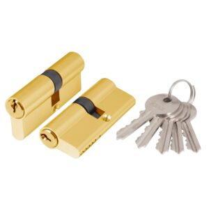 Цилиндровый механизм 100 DM-X/RC 90 mm (35+10+45) PB латунь 5 кл.+2 кл.