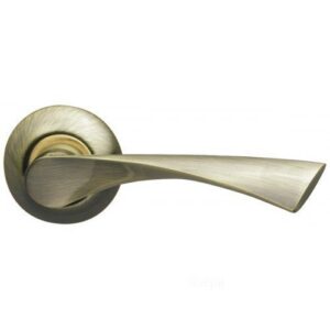 Дверная ручка Corona LD23-1AB/SG-6 бронза/матовое золото