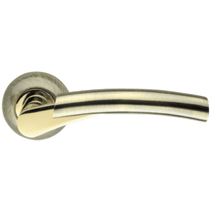 Дверная ручка Vega LD21-1AB/SG-6 бронза/матовое золото