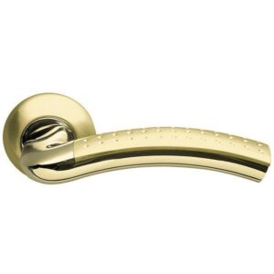 Дверная ручка Libra LD26-1SG/GP-4 матовое золото/золото