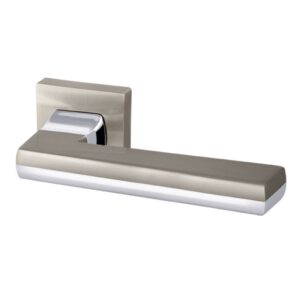 Дверная ручка GROOVE USQ5 SN/СР-12 Мат никель/хром