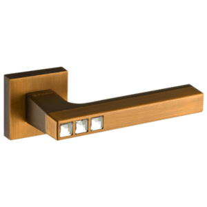 Дверная ручка CRYSTAL FLASH DM CF-17 кофе