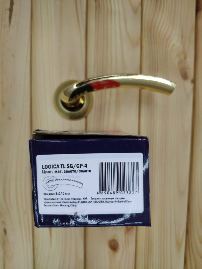 Дверная ручка LOGICA TL SG/GP-4 матовое золото/золото — изображение 3