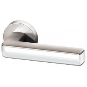 Дверная ручка CUBE URB3 SN/CP-12 Мат никель/хром