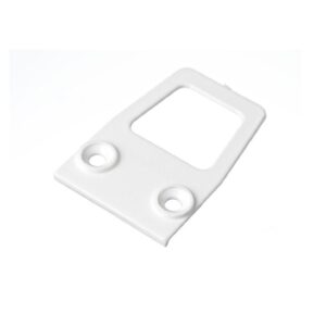 Ручка цельная узкая к профилю белая 10х20