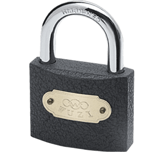 Серый стальной навесной замок (63мм)