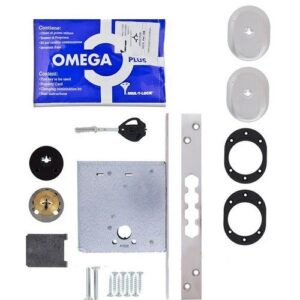 Замок врезной MUL-T-LOCK 1-WAY OMEGA EXAGON CR CHROME UNIV ВЅ55мм *OMEGA VIP_CONTROL/3in1 1KEY+3KEY+