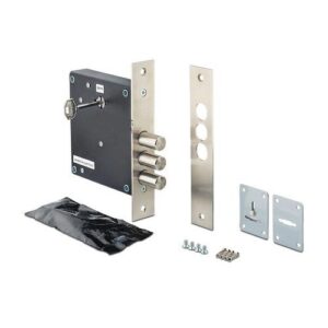 Замок "Барьер-Премьер" 63 мм для левых дверей ХРОМ