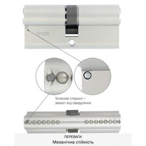 Цилиндр VEGA DIN_KK VP-7 80 NST 40x40 CAM30 VIP_CONTROL 1KEY+5KEY VEGA3D_BLUE V07 BOX_V