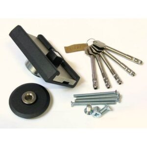 Замок "Барьер-4Р", никелиров.корпус, дл.кл 80 мм