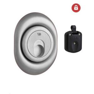 Протектор DISEC MAGNETIC 3G2FM DIN OVAL 25мм Нерж.сталь_мат 3клас IT Внешний, 3 магн ключа