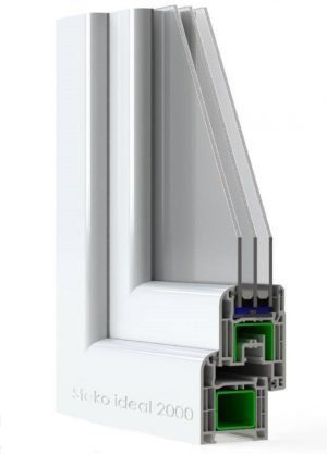 Немецкий профиль Steko IDEAL 2000 (Aluplast 2000) Средний