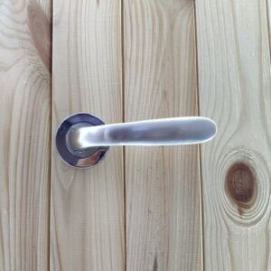 Ручка раздельная "Doganlar" SARAY матовый никель/хром