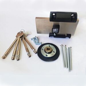 Замок "Барьер-4КР", окраш.корпус, дл.кл 80 мм