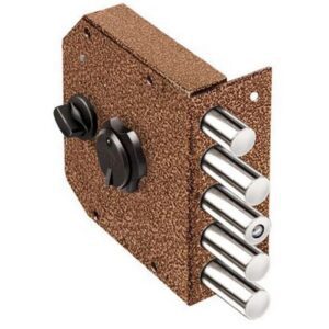 Замок накладной сувальдный ГРАНИТ 1.06.61.МА (четыре ригеля + задвижка, диаметр 18мм)