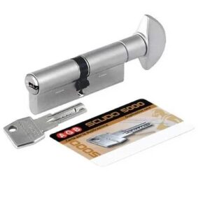 Цилиндр Scudo5000/80мм, ручка-ключ, 35/45, мат.хром