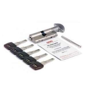 Цилиндр AGB ScudoDCK/75мм, ручка-ключ, 30/45, мат.хром