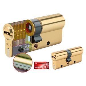 Цилиндровый механизм 164 DBN-E/90 (40+10+40) mm латунь 5 кл.
