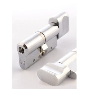 Цилиндр Abloy KT HARD CY333 *PROTEC2 63Т(32Нх31), каленый, ключ-тумблер , мат.хром/латунь