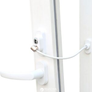 Ограничитель открывания Penkid с тросом белый / коричневый