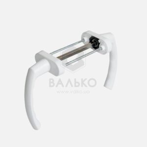 Ручка двусторонняя симметричная Premium белая / корр (скругленные)