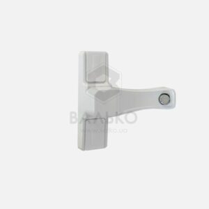 Замок для блокировки створки Akpen белый (кнопка)