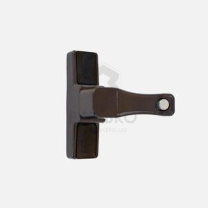 Замок для блокировки створки Akpen коричневый (кнопка)