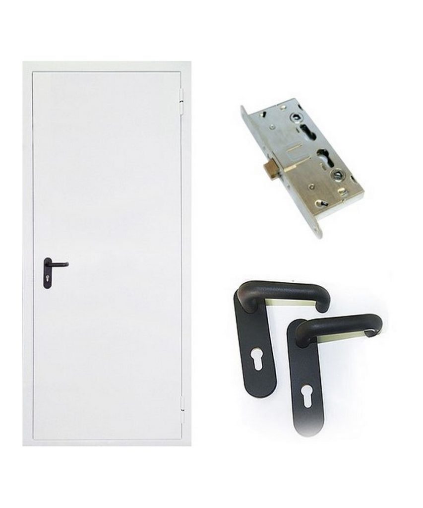 Входные технически двери ЕІ 60 870*2070 Пр RAL 7035 1 protivopozhar odnostvr bezokna