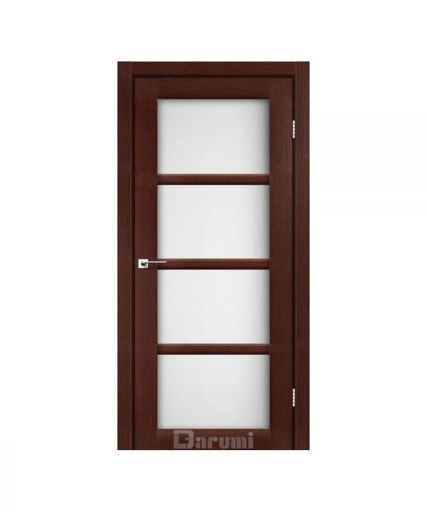 Межкомнатные двери Даруми модель AVANT Венге панга стекло сатин белое