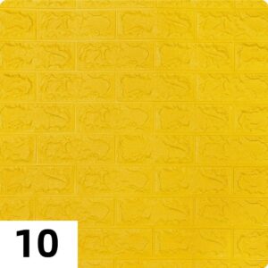 Самоклеющиеся 3д панели Кирпич 700*770мм цвет 10 (Желтый)