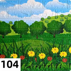 Самоклеющиеся 3д панели Детские 700*770мм цвет 104 (Лужайка)