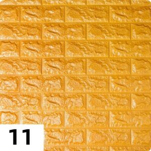 Самоклеющиеся 3д панели Кирпич 700*770мм цвет 11 (Золотой)