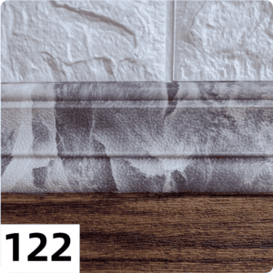 Самоклеющиеся Багет (плинтус) 2350*80мм цвет 122 (Черный мрамор)