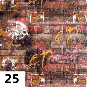 Самоклеющиеся 3д панели Миксы 700*770мм цвет 25 (Оранжевый)