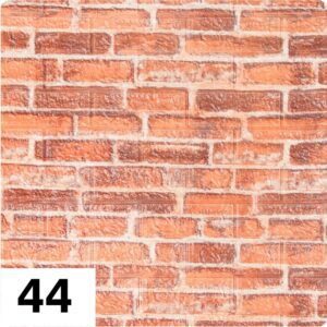 Самоклеющиеся 3д панели Екатеринославский кирпич 700*770мм цвет 44 (Рыжий)