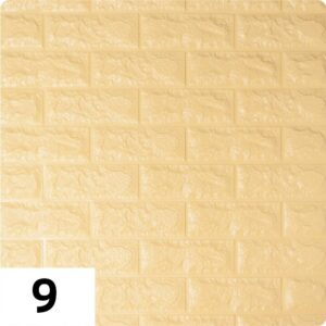 Самоклеющиеся 3д панели Кирпич 700*770мм цвет 9 (Бежевый)