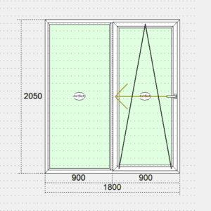 Межкомнатные сдвижные двери S500 1800*2050