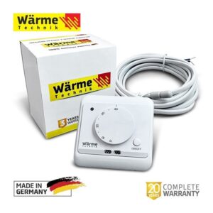 Wärme Technik М содержит датчик температуры воздуха (встроенный) и поставляется с внешним датчиком (монтуется в пол)