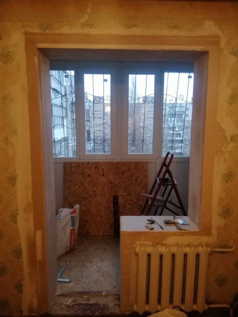Монтаж и отделка лоджии по ул Колодезная