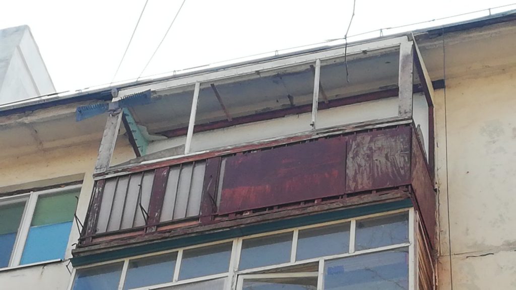 Поэтапный монтаж балкона по ул. Молодогвардейская г. Николаев