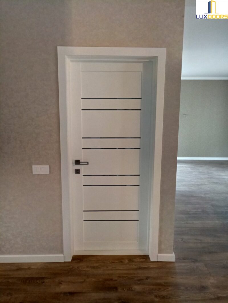 Межкомнатные двери Luxdoors DUBLIN с черным стеклом — изображение 6
